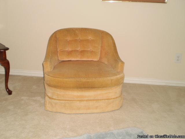 2 barrell occassional chairs - Price: $40.00