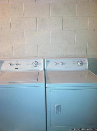 Amana electric washer & dryer - Price: $325.00
