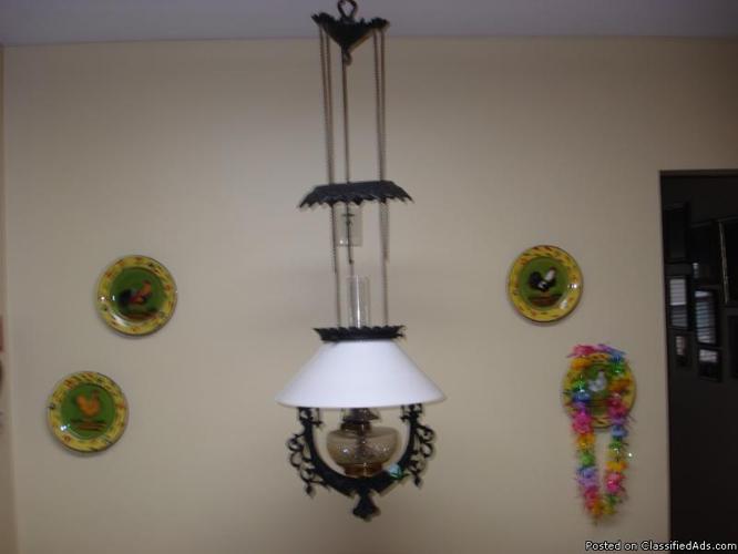 Antique Kerosene Hanging Lamp - Price: 450.00