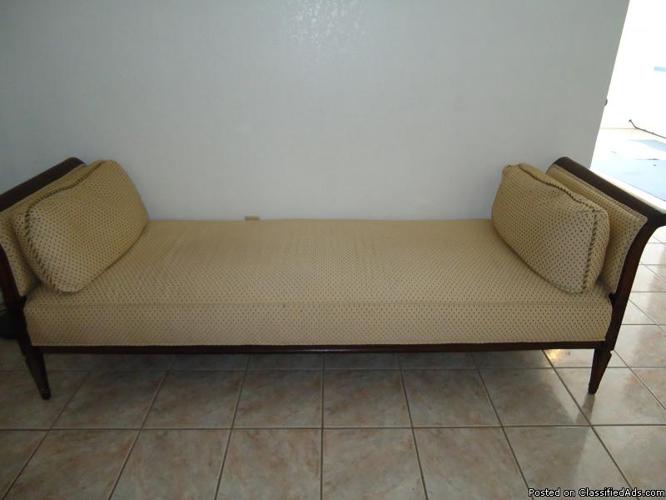 Backless Formal Sofa With Pillows - Price: $300.00 OBO