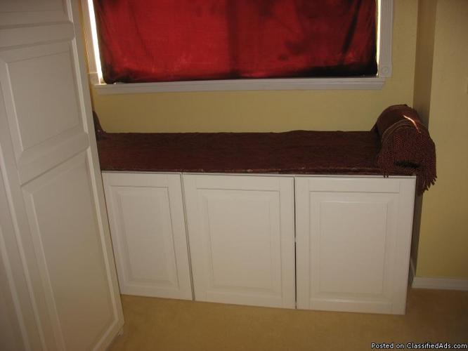 CABINETS USED AS WINDOW SEAT - Price: $100.00