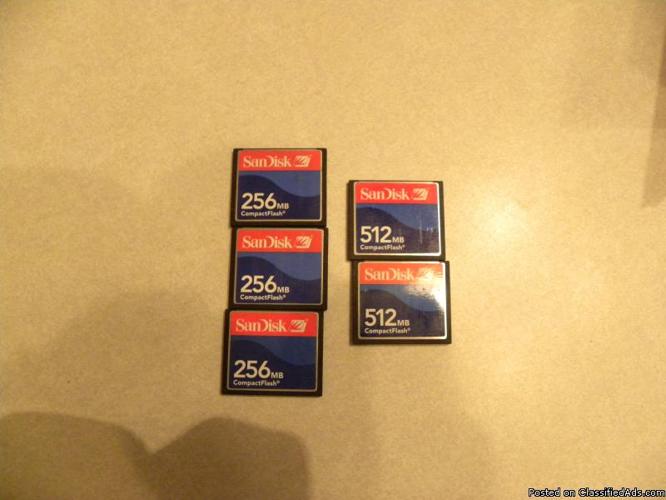 CompactFlash memory cards - Price: $10