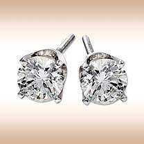 diamond stud 1 carat earrings - Price: 550