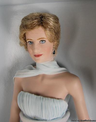 Franklin Mint DIANA PRINCESS OF ELEGANCE Porcelain Doll - New in Box - Price: 25.00