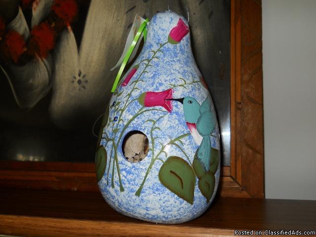 Hand Painted Birdhouse Gourds - Price: 15.00