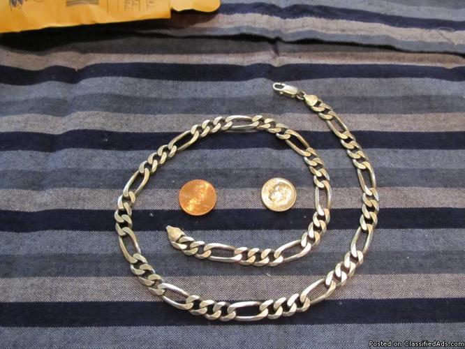 HUGE 9MM SILVER CHAIN 20