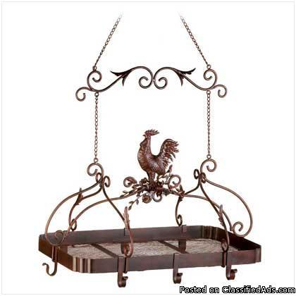 NEW IN THE BOX AND FREE SHIPPING;COUNTRY ROOSTER KITCHEN RACK - Price: $90.00