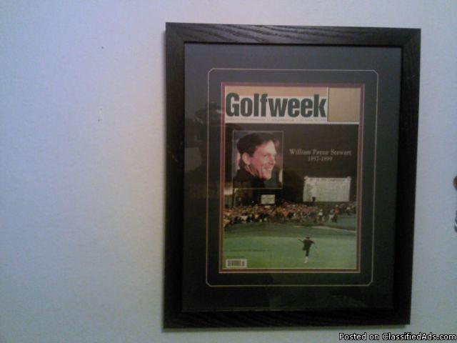 Payne Stewart Framed Golfweek Issue Oct 30, 1999 - Price: $50.00
