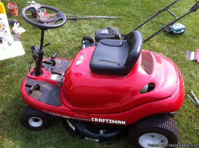 Ridding lawn mower cleaning garage out - Price: $300.00 or best