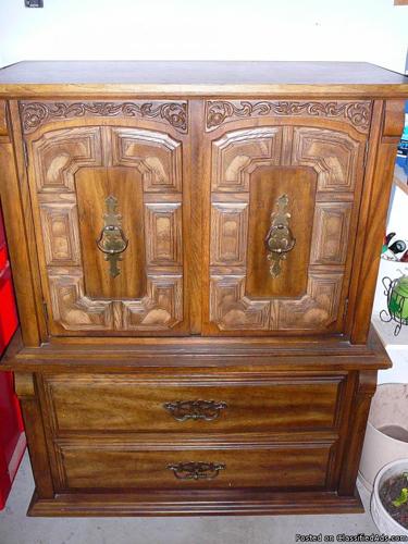 Solid Wood High-Boy Dresser (Coon Rapids) - Price: $125