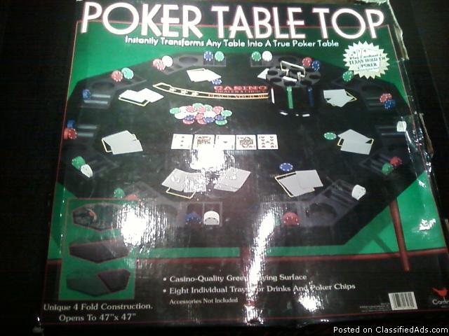 Texas Holdem Poker Table Top - Price: 25.00
