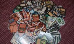 1080 Magic The Gathering Playing Cards
ONLY $60.00 Retail: $300.00
LOTS OF RARE CARDS & MORE
Not sure of the editions, some are 7th edition...
ALL CARDS CAME FROM BOOSTER PACKS
About 200 Land Cards
About 150 Rare Cards
About 100 Artifacts
About 300