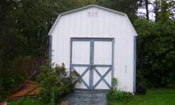 10x14 Amish outdoor storage shed..good condition...white with blue trim..windows..and double doors on either side..asking 1500 OBO ALL reasonable offers will be considered! Call Kevin @203-417-3215 If you would like to see pictures, let me know!!