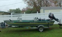 MOVING OUT OF STATE -- MUST SALE
16 ft Aluminum Silver Win 1 - Sea Ark - Flats Bottom Boat
30 horsepower - 4 stroke Mercury - 2000 model (Runs Great) less than 100 hours
Live Well - Dry Storage - Bait Well
Bow Storage
Storage for Castnet, Poles, Etc... 7'