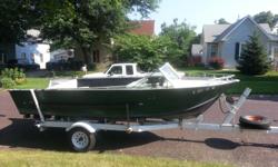 18ft. starcraft in very good condition. Aluminum, interior in great condition, used to be a dept. of conservation boat in the great lakes. Has stereo, marine radio, dual tanks, bumper bouys. Trailer is heavy duty and in perfect condition. Great boat for