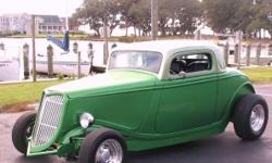 Look out hot rod enthusiasts!&nbsp; This 1934 Ford 3-Window Coupe is a force to be reckoned with.&nbsp; This beautifully built coupe features a sleek and sporty styling that comes dressed to impress with a stunning exterior in two-tone green base coat