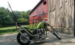 This bike has not been in magazines,on TV,in movies,or built by anyone famous.It's a bike I started collecting parts for years ago. I wanted to build a chopper that I thought reflected the way things were in the 60's. I started with a 1952 panhead frame