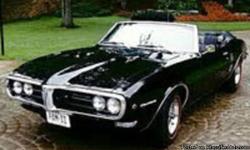 Make: &nbsp;Pontiac
Model: &nbsp;Firebird
Year: &nbsp;1968
Body Style: &nbsp;Car
Exterior Color: White
Interior Color: Black
Doors: Two Door
Vehicle Condition: Good
&nbsp;
Price: $11,500
Mileage:68,000 mi
Fuel: Gasoline
Engine: 8 Cylinder
Transmission:
