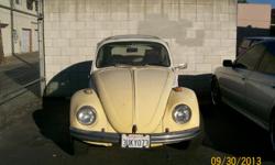 Volkswagan BEETLE 1969/W FACTORY ORIGINAL SUN ROOF&nbsp; &nbsp;RUNS GOOD! used 1600cc motor, Recent valve job , used trans from Free way &nbsp;gear trans 79 superbettle New Carb, new coil, new &nbsp;electronic &nbsp;magnito inside oo9 dist., New Brakes