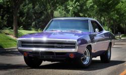 1970 Dodge Charger 500 VIN: XP29N0G220524 Mileage: 91,000 original miles 383HP V8, Auto Trans Factory Air Paint: Original FC7 Plum Crazy Purple Interior: Factory Dark Grey This is an awesome example of a 1970 Dodge Charger 500. Rarely will you see one as