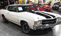 Passing Lane Motors, LLC, St. Louis's Premier Classic Car Dealer, is pleased to offer this 1971 Chevrolet Chevelle LS5 for sale.
This 1971 Chevelle is Fully restored; With build Sheet, Vin Plate, and Cowl Tag original never removed.
It was not Frame off,