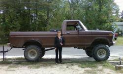 ex running truck on 38" mud boggers with a parts truck all intacked 6" lift on both trucks
