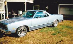 1984 El Camino, restored
63K,305 V8 automatic
Medium blue, nice
..
&nbsp;