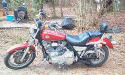 RED 1986 HARLEY DAVIDSON FXRS 1340CC I AM ASKING 7,000 OR BEST OFFER&nbsp;... IF YOU ARE INTERESTED PLEASE FEEL FREE TO CONTACT ME AT 336-302-6843(CELL) OR 336-859-0867(HOME) BO BUCHANAN&nbsp;