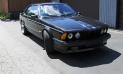 ORIGINAL E24 M6, last production year model, overall very good condition, mechanically sound, rust free body,factory Shadowline very rare option (body colored bumpers, black grille & trim). M cloth interior in great shape except for tear in left rear seat