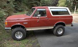 Hello ~
I'm selling my 1990 4x4 Ford Bronco. Runs good. Automatic transmission. I'm getting rid of it because I don't want to pay to have the issues fixed right now. And so, if you are mechanically inclined, then you might be able to fix some of the