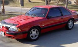 1990 Mustang LX Hatchback 5.0 4 sp auto. 51K original miles. 3.73 rear, bear brakes disc front and rear, lowering springs, traction control rear suspension, Trans shift kit, Ford headers, complete with Dynomax full exhaust with power chamber, AFR Aluminum
