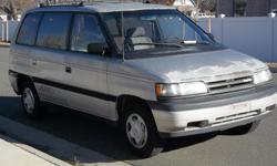 1990 Mazda MPV. Small minivan.&nbsp; One owner vehicle with Hi-miles. E-TESTED!
4 cylinder with manual 5 speed transmission.&nbsp; Brand new tires.
Retail for tires is $447 out the door at Discount
&nbsp;
Runs and drives well. Well taken care of.
Posted