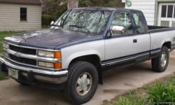 I am sell 1994 chevy it has 156 thousand miles on it it runs good drives good has some rust the 4wd works the tires are good any questions call 616 836 4220