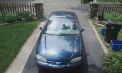 1999 Blue Chevrolet Lumina for sale
Has 150+ thousand miles and runs well.
Clean interior, very spacious, good for family and friends
Good tires
Power lock and power windows.
Gets great gas mileage.
Heat and A/C works
Asking 1500 obo.
Please e-mail or