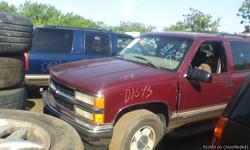 Parting out 1999 Chevy Tahoe Please call Affordable Auto Parts for prices 1-815-722-9072 M-F 9-5 Sat 9-3 Located in Joliet il 328 Patterson Rd. Parts only!!
