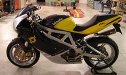 The condition of the bike is fantastic and is like new with only 1,638 Miles (2,637 Kilometers). It is upgraded with a Moto Corse Titanium exhaust and Moto Corse carbon fiber clutch cover. It has been stored properly in a heated and temperature controlled