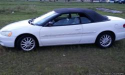 2001 Chrysler Sebring Convertible white, grey interior, only 101k miles,
runs excellent, cold a/c and very nice.- $2250 CASH. We also accept trades and trade-ins.
&nbsp;Call or text anytime (786)738-4386 -- Carlos
We don't charge 'no dealer fees at all