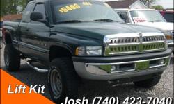 Visit our site to see all our inventory jandhsautosales.com
&nbsp;
&nbsp;
Price:&nbsp; $5,496
Year:&nbsp; 2001
Make:&nbsp; Dodge
Model:&nbsp; Ram 1500
Body Style:&nbsp; Pickup Ext Cab
Color:&nbsp; Green
Engine:&nbsp; 318 V-8
Transmission:&nbsp; Automatic