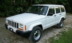 2001 Jeep Cherokee Sport. This Jeep came from the Dept. of Natural Resources and is in great shape. It has 132,000 miles on it and runs great. The sport package along with the Police package that incluids, power windows, power locks, tilt wheel, cruise