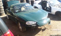 Parting out 2001 Miata Please contact Affordable Auto Parts for prices 1-815-722-9072 M-F 9-5 Sat 9-3 Located in Joliet il 328 Patterson Rd. Parts only!!!
TOP HAS BEEN SOLD!!!!!!!!!!!!!
