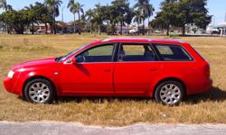 2001 Red Audi A6 Avant Wagon. Nice paint, runs great, cold, a/c. all power options. $3850 CASH. We take trade in and trades welcome.
Call or text Carlos(786)738-4386-- or Henry (786)752-1350 &nbsp;
"BUY 1 CAR * GET 2ND 1/2 PRICE" ~~~ COMPRE' 1 CARRO *