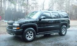 I have a 2002 Chevy Tahoe with 125,000 miles that is fully loaded with leather seats, sunroof and crome wheels and lots lots more. It has a 5.3L Flex Fuel motor that runs great. The inside is in good shape but needs to be cleaned. It has a new front right