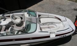 MAKE AN OFFER!!
RPM Sports provides FINANCING!!
Payments as Low as $180 a month!!
Great boat! This boat is a well laid out family boat, and is very dry. The 5.7 Volvo with 280 hp duel props propels this boat through water like a hot knife slicing butter.