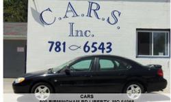 Ford Taurus SEL Deluxe Automatic Black 149457 6-Cylinder 3.0L V6 2002 Sedan&nbsp;
CARS 816-781-6543
www.carsofliberty.com
800 Birmingham Road
Liberty, MO 64068
1000 Down Cash or Trade&nbsp;
$75-$100 Weekly
NO Credit Check
No Income Verification
No upfront