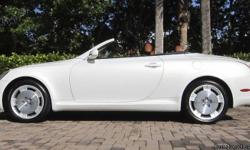 2002 Lexus SC430 Convertible. &nbsp;One Owner with 32000 miles in Pristine Condition.
Beautiful White Gold with Tan Leather Interior. &nbsp; All standard features with Rear Spoiler and auxillary jack for iphone. &nbsp;Michelin Pilot sport tires with only