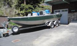 2003 Fish-Rite Rivermaster Inboard Jet Boat 20' x 72' - 350 Chevy - Center Console, Kodiak Jet Pump, Tandem Gal Trailer. Less than 200 hours. Excellent Condition. Includes Boat Cover.