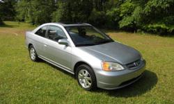 Hello I am selling my 2003 Honda Civic EX coupe. It has 72,000 miles and through the years each service has been on time or at each mileage mark. The reason that I am selling it is because I am going to a SUV because I now have a boat and need more room