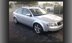 2003 Silver Audi A4 1.8 Turbo - Very good condition! cold a/c. $4850 CASH
Call or text anytime (786)738-4386 -- Carlos * see our other cars here: www.3bswholesalecars.com
We don't charge 'no dealer fees at all "just the price of the car and that's it!"