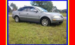 2003 VW Passat $2850 Cash, leather, sunroof, automatic, shiny original paint, runs excellent, cold a/c, nice interior
(786)738-4386 call or text anytime Carlos * see our other cars here: www.3bswholesalecars.com
We don't charge 'no dealer fees at all