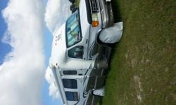 This luxury motorhome is in&nbsp; excellent condition with only 56K miles.&nbsp; The numbers:&nbsp; 27 ft long, one slide, Ford V-10 E450 engine, 11 mpg (non-towing).&nbsp; Also, 4 brand new tires, 1-year old brakes, satellite chaser, auto-leveling
